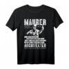 Herren Maurer weil Architekten auch Helden brauchen - Witziges Maurer Geschenk T-Shirt für Bauarbeiter, Maurermeister & Männer auf der Baustelle
