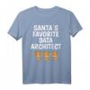 Weihnachtsmann-Lieblingsdaten-Architekt T-Shirt  Lustiges Weihnachtsdesign mit Rentier für Datenprofis, Wissenschaftler & Analysten