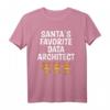 Weihnachtsmann-Lieblingsdaten-Architekt T-Shirt  Lustiges Weihnachtsdesign mit Rentier für Datenprofis, Wissenschaftler & Analysten