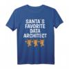 Weihnachtsmann-Lieblingsdaten-Architekt T-Shirt  Lustiges Weihnachtsdesign mit Rentier für Datenprofis, Wissenschaftler & Analysten
