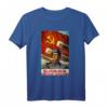 Sowjetische T-Shirt mit UdSSR Propaganda Vintage Poster  Artillerie, Kosmonauten Gagarin & Geschichte der Sowjetunion