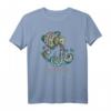 Wassermann Tierkreiszeichen Himmelshoroskop T-Shirt - Astrologie Geschenk für Wassermann-Geborene, Glücksbringer & Horoskop Fans