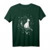 Tarot mit Katze, Mondsichel, Sternen, Astrologie T-Shirt  Spirituelles Design für Kartenleger und Katzenliebhaber
