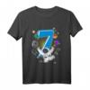 Kinder 7. Geburtstag Astronaut Weltraum Rakete T-Shirt  Perfektes Geschenk für kleine Weltraumfans zum 7. Geburtstag