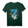 Kinder 7. Geburtstag Astronaut Weltraum Rakete T-Shirt  Perfektes Geschenk für kleine Weltraumfans zum 7. Geburtstag