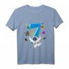 Kinder 7. Geburtstag Astronaut Weltraum Rakete T-Shirt  Perfektes Geschenk für kleine Weltraumfans zum 7. Geburtstag