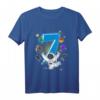 Kinder 7. Geburtstag Astronaut Weltraum Rakete T-Shirt  Perfektes Geschenk für kleine Weltraumfans zum 7. Geburtstag