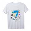 Kinder 7. Geburtstag Astronaut Weltraum Rakete T-Shirt  Perfektes Geschenk für kleine Weltraumfans zum 7. Geburtstag