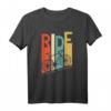 Vintage Fahrrad T-Shirt 'Ride'  Umweltfreundliches Radsport-Shirt für Radfahrer, MTB, BMX & mehr, perfekt als Geschenk zum Geburtstag oder Weihnachten