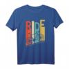 Vintage Fahrrad T-Shirt 'Ride'  Umweltfreundliches Radsport-Shirt für Radfahrer, MTB, BMX & mehr, perfekt als Geschenk zum Geburtstag oder Weihnachten