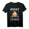 Merry Liftmas Bodybuilder Weihnachts-Shirt - Ugly Christmas Design für Kraftsportler & Fitnessfans als Geschenkidee zu Weihnachten und Nikolaus