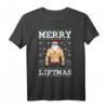 Merry Liftmas Bodybuilder Weihnachts-Shirt - Ugly Christmas Design für Kraftsportler & Fitnessfans als Geschenkidee zu Weihnachten und Nikolaus