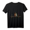 Herzschlag Segeln T-Shirt  Perfektes Geschenk für Segler, Wassersportler & Meerliebhaber zu Weihnachten, Ostern & Geburtstag