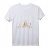 Herzschlag Segeln T-Shirt  Perfektes Geschenk für Segler, Wassersportler & Meerliebhaber zu Weihnachten, Ostern & Geburtstag