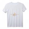 Damen Segler Geschenk Segelboot Meer Herzschlag Segeln T-Shirt mit V-Ausschnitt  Perfekt für Wasser- und Bootsbegeisterte zu Weihnachten, Ostern & Geburtstag