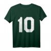 Jersey-Uniform Nummer 10 T-Shirt - Personalisiertes Sportteam-Shirt für Fußball, Baseball, Basketball, Volleyball und Hockey