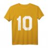 Jersey-Uniform Nummer 10 T-Shirt - Personalisiertes Sportteam-Shirt für Fußball, Baseball, Basketball, Volleyball und Hockey