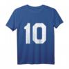 Jersey-Uniform Nummer 10 T-Shirt - Personalisiertes Sportteam-Shirt für Fußball, Baseball, Basketball, Volleyball und Hockey
