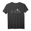 Hürdenläufer Herzschlag EKG Puls T-Shirt  Perfektes Geschenk für Leichtathleten und Leistungssportler, ideal für Hürdenlauf & Track And Field