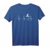 Hürdenläufer Herzschlag EKG Puls T-Shirt  Perfektes Geschenk für Leichtathleten und Leistungssportler, ideal für Hürdenlauf & Track And Field