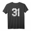 Sportliches Nr. 31 T-Shirt mit Grafik für Teams & Fans  Perfekt für Sportveranstaltungen, Geburtstage & sportliche Anlässe