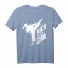 Kick Like A Girl Karate Kickboxen Girl T-Shirt - Motivations- und Sportshirt für junge Karate- und Kickbox-Mädchen, ideales Geschenk für Geburtstage & Feiertage