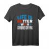 Mit Fahrsport ist das Leben besser - Sportliches T-Shirt für Pferdesportler und echte Helden des Fahrsports