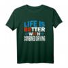 Mit Fahrsport ist das Leben besser - Sportliches T-Shirt für Pferdesportler und echte Helden des Fahrsports
