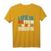 Mit Fahrsport ist das Leben besser - Sportliches T-Shirt für Pferdesportler und echte Helden des Fahrsports