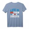 Mit Fahrsport ist das Leben besser - Sportliches T-Shirt für Pferdesportler und echte Helden des Fahrsports