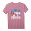 Mit Fahrsport ist das Leben besser - Sportliches T-Shirt für Pferdesportler und echte Helden des Fahrsports