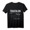 Triathlon T-Shirt für Triathleten & Duathleten  Sportbekleidung für Radfahren, Schwimmen & Laufen, Geschenkidee für Fitness- und Wettkampf-Profis