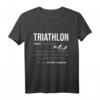 Triathlon T-Shirt für Triathleten & Duathleten  Sportbekleidung für Radfahren, Schwimmen & Laufen, Geschenkidee für Fitness- und Wettkampf-Profis