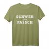 Schwer und Falsch Bodybuilder Kraftsportler T-Shirt  Perfekt für Gewichtheber, Krafttraining & Fitnessstudio im Gym