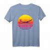 Sonnenuntergang Segelfliegen T-Shirt  Perfektes Geschenk für Segelflieger, Piloten & Extremsportler