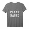 Pflanzenbasiertes veganes vegetarisches Athletengeschenk auf T-Shirt  Nachhaltiges Sportshirt für vegane und vegetarische Sportler