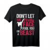 Dont Let The Pretty Face Fool You Im Beast Karate Taekwondo T-Shirt  Lustiges Sport-Shirt für Frauen & Mädchen, Perfektes Geschenk für Turniere & Geburtstage