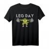 Leg Day Beintraining T-Shirt mit Krokodil - Lustiges Fitnessstudio Shirt für Kraftsportler & Bodybuilder als Geschenk