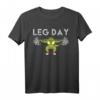 Leg Day Beintraining T-Shirt mit Krokodil - Lustiges Fitnessstudio Shirt für Kraftsportler & Bodybuilder als Geschenk