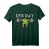Leg Day Beintraining T-Shirt mit Krokodil - Lustiges Fitnessstudio Shirt für Kraftsportler & Bodybuilder als Geschenk