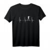 Biathlon Biathlet Herzschlag EKG Puls Schießstand Ski Athlet T-Shirt - Perfektes Geschenk für Wintersportler & Leistungssportfans