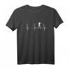 Biathlon Biathlet Herzschlag EKG Puls Schießstand Ski Athlet T-Shirt - Perfektes Geschenk für Wintersportler & Leistungssportfans