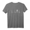 Biathlon Biathlet Herzschlag EKG Puls Schießstand Ski Athlet T-Shirt - Perfektes Geschenk für Wintersportler & Leistungssportfans