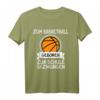Zum Basketball Geboren Zur Schule Gezwungen T-Shirt  Lustiges Retro Basketball Geschenk für Fans, Spieler und Trainer