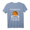 Zum Basketball Geboren Zur Schule Gezwungen T-Shirt  Lustiges Retro Basketball Geschenk für Fans, Spieler und Trainer