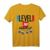 Geburtstagsshirt 30 Jahre Gamer Zocker Level 30 Unlocked T-Shirt  Perfektes Geschenk für E-Sportler, Nerds & Gaming-Enthusiasten