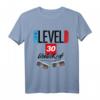 Geburtstagsshirt 30 Jahre Gamer Zocker Level 30 Unlocked T-Shirt  Perfektes Geschenk für E-Sportler, Nerds & Gaming-Enthusiasten