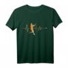 Herzlinie Tennisspieler Herzschlag Tennis T-Shirt  Perfektes Geschenk für Tennisliebhaber, Sportler & Trainer zu Weihnachten & Geburtstag