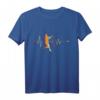 Herzlinie Tennisspieler Herzschlag Tennis T-Shirt  Perfektes Geschenk für Tennisliebhaber, Sportler & Trainer zu Weihnachten & Geburtstag