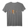 Herzlinie Tennisspieler Herzschlag Tennis T-Shirt  Perfektes Geschenk für Tennisliebhaber, Sportler & Trainer zu Weihnachten & Geburtstag